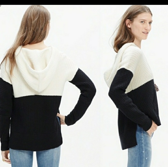 Madewell Sweaters - Madewell hooded color block sweater